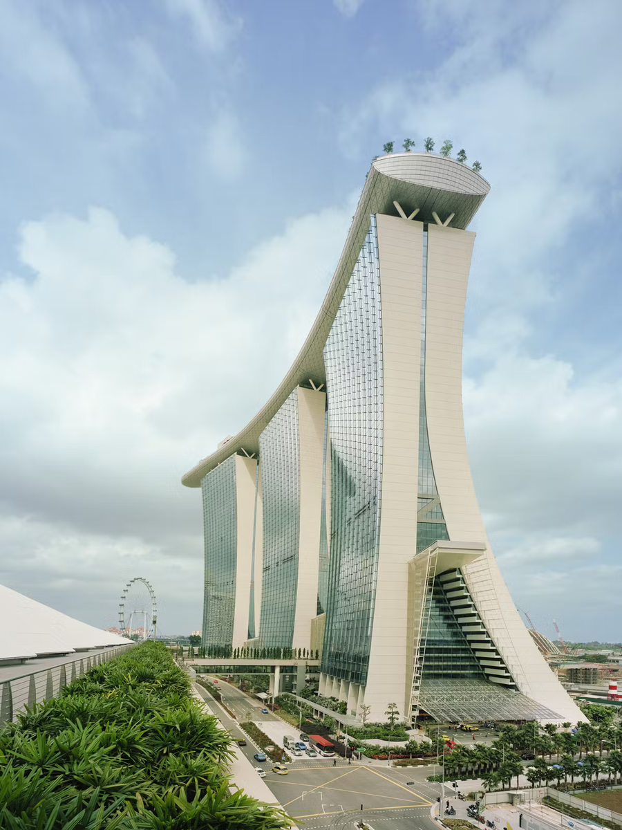 Marina Bay Sands SkyPark architectural detail