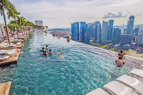 Marina Bay Sands infinity pool overlooking Singapore